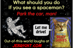 Bernie's Best Jokes by J. E. Bright meme: spaceman